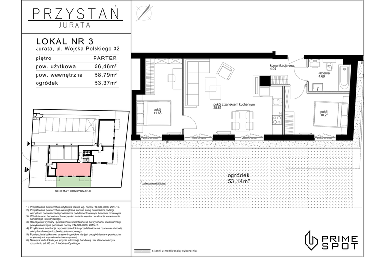 Apartament wakacyjny 56,46 m², parter, oferta nr 3