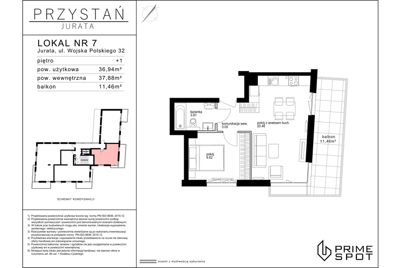Apartament wakacyjny 36,94 m², piętro 1, oferta nr 7