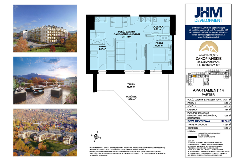 Apartament wakacyjny 48,78 m², parter, oferta nr 14