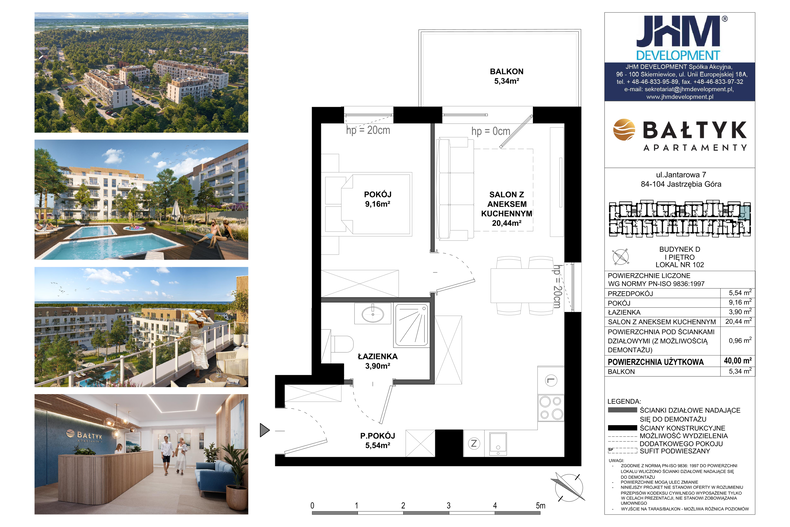 Apartament wakacyjny 40,00 m², piętro 2, oferta nr D/102
