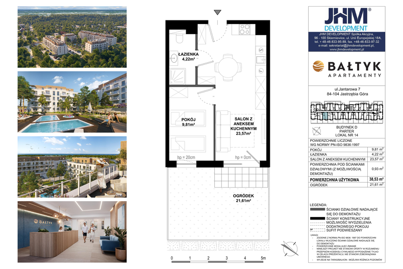 Apartament wakacyjny 38,53 m², piętro 1, oferta nr D/14