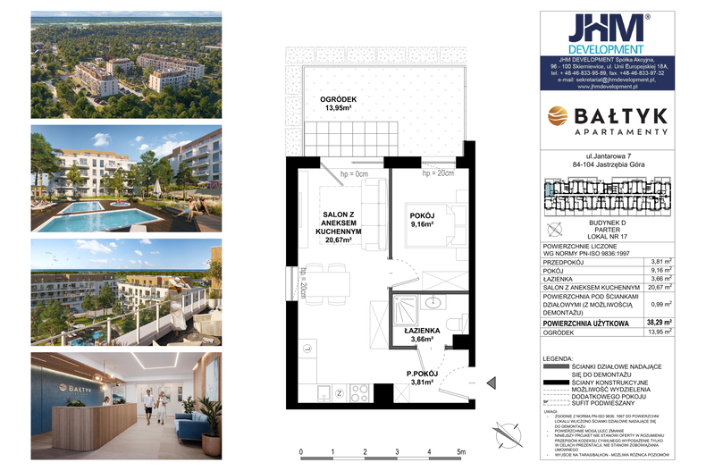 Apartament wakacyjny 38,29 m², piętro 1, oferta nr D/17