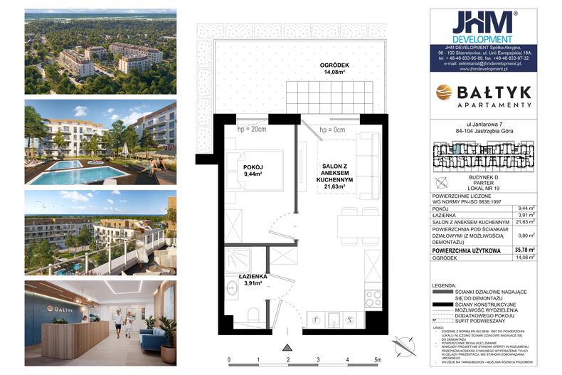 Apartament wakacyjny 35,78 m², piętro 1, oferta nr D/19