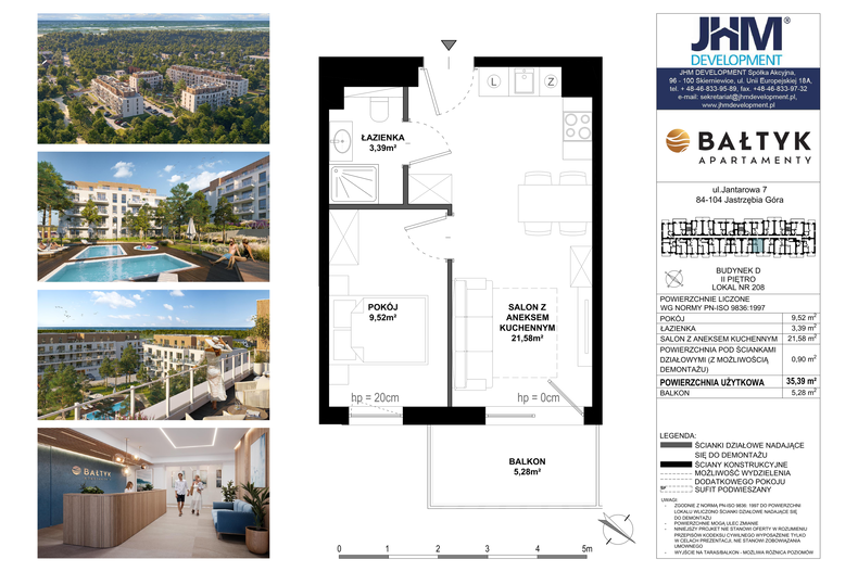 Apartament wakacyjny 35,39 m², piętro 3, oferta nr D/208