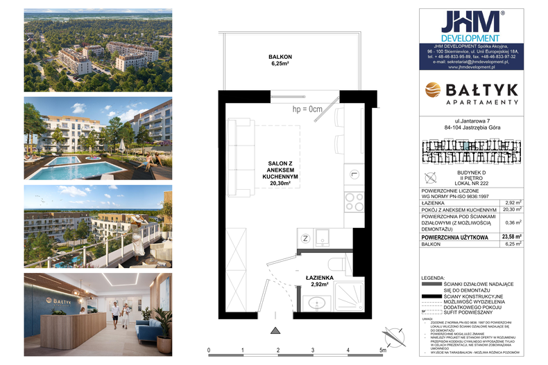 Apartament wakacyjny 23,58 m², piętro 3, oferta nr D/222