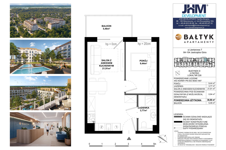 Apartament wakacyjny 36,06 m², piętro 3, oferta nr D/226