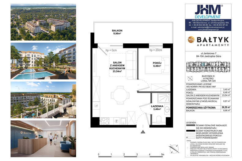 Apartament wakacyjny 36,29 m², piętro 4, oferta nr D/320