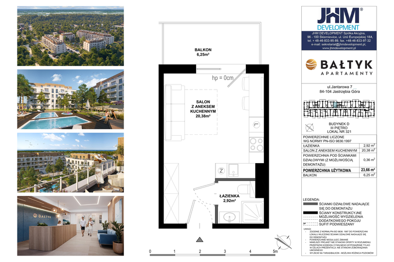 Apartament wakacyjny 23,66 m², piętro 4, oferta nr D/321