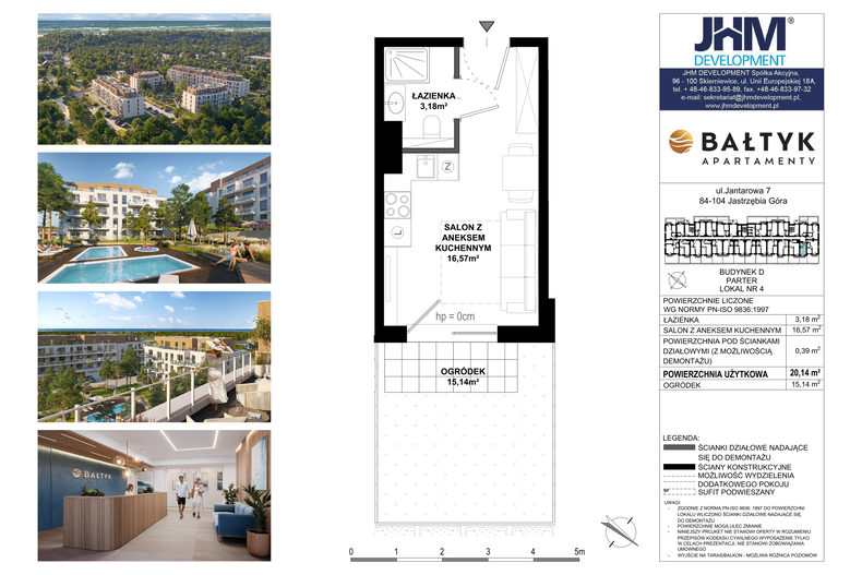 Apartament wakacyjny 20,14 m², piętro 1, oferta nr D/4
