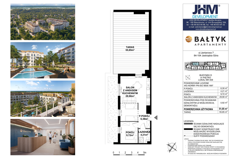 Apartament wakacyjny 51,05 m², piętro 5, oferta nr D/408