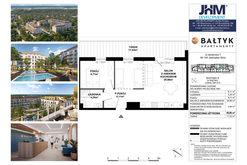 Apartament wakacyjny 50,86 m², piętro 5, oferta nr D/410