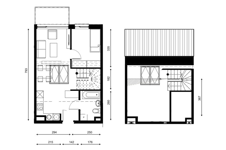 Apartament wakacyjny 53,50 m², piętro 3, oferta nr E.03.03