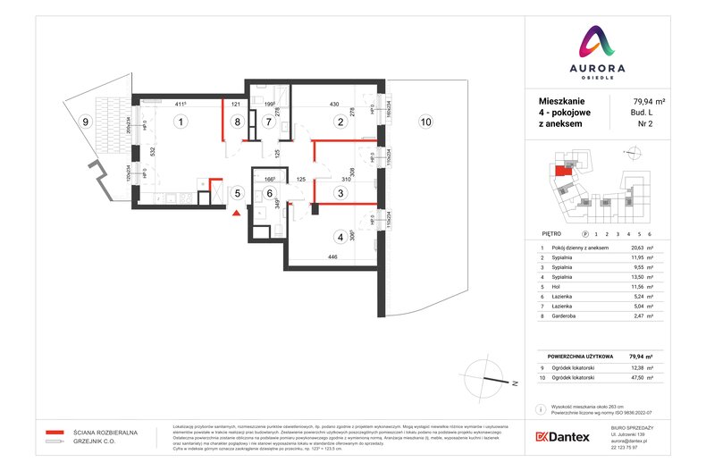 Mieszkanie 79,94 m², parter, oferta nr L1/M002