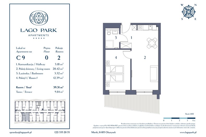 Apartament wakacyjny 39,31 m², parter, oferta nr C9