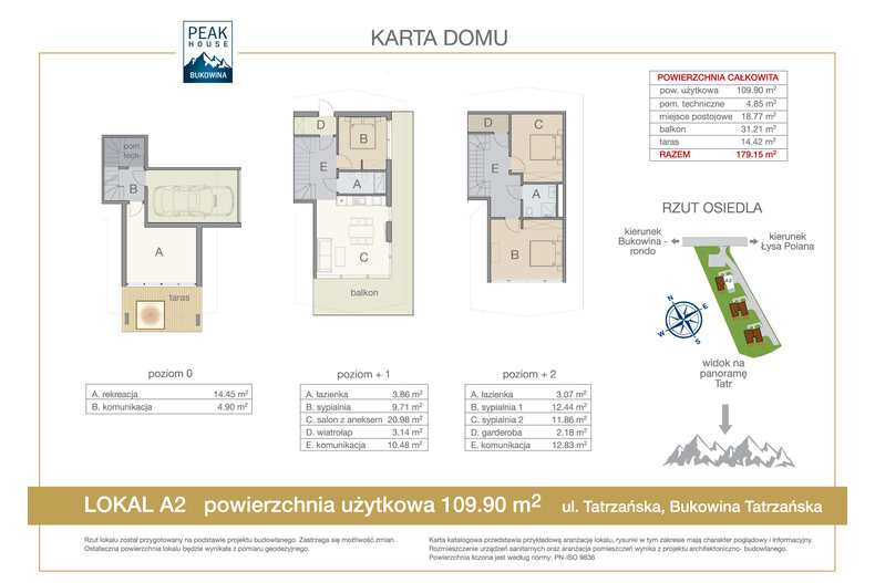 Dom wakacyjny 109,90 m², oferta nr A2