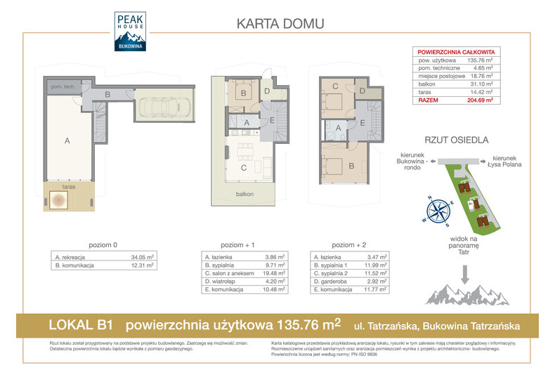 Dom wakacyjny 135,76 m², oferta nr B1