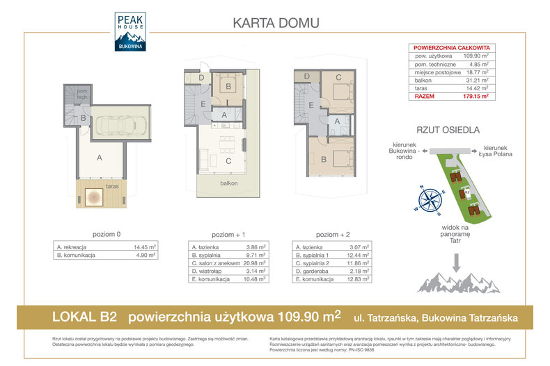 Dom wakacyjny 109,90 m², oferta nr B2