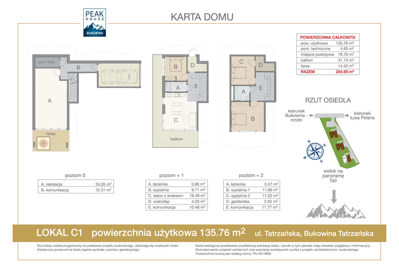 Dom wakacyjny 135,76 m², oferta nr C1