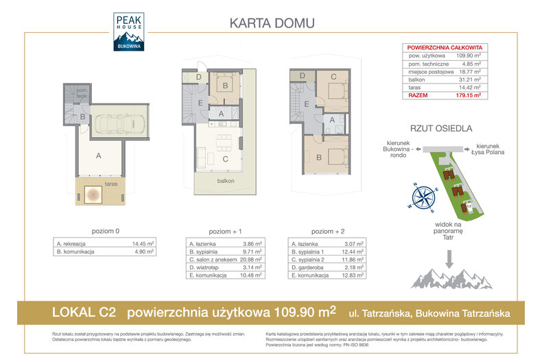 Dom wakacyjny 109,90 m², oferta nr C2