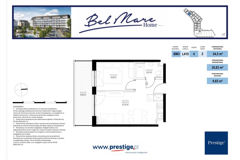 Apartament wakacyjny 34,50 m², piętro 4, oferta nr L415