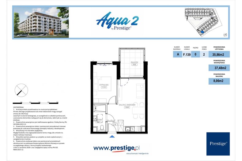 Apartament wakacyjny 37,57 m², piętro 1, oferta nr F.139