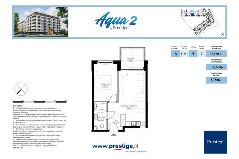 Apartament wakacyjny 39,56 m², piętro 5, oferta nr F.510