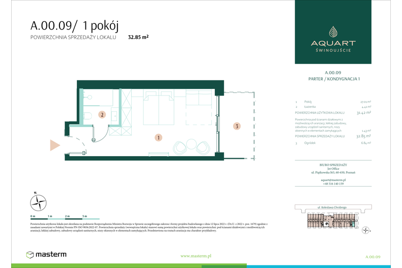 Apartament wakacyjny 32,85 m², parter, oferta nr A/00/09