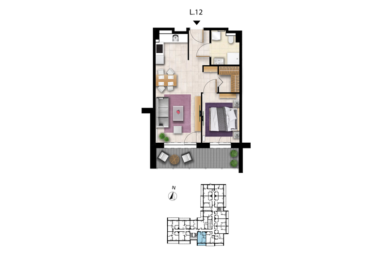 Apartament wakacyjny 44,93 m², parter, oferta nr L 12