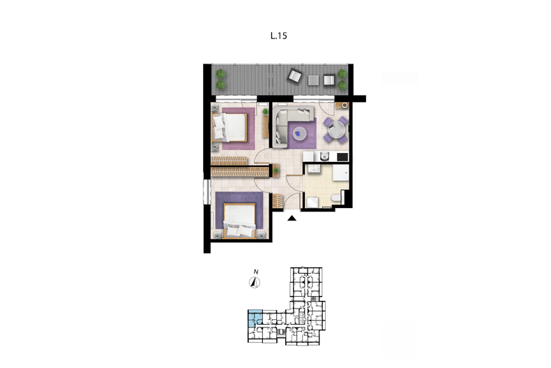 Apartament wakacyjny 49,22 m², parter, oferta nr L 15