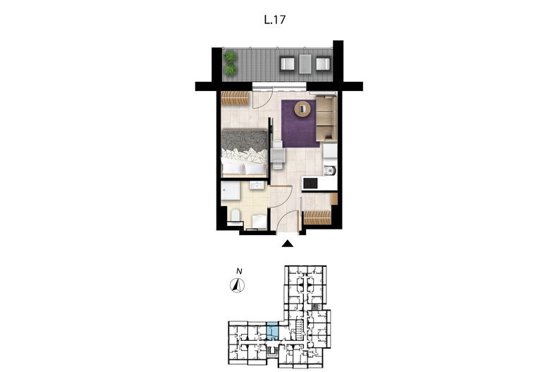 Apartament wakacyjny 27,44 m², piętro 1, oferta nr L 17