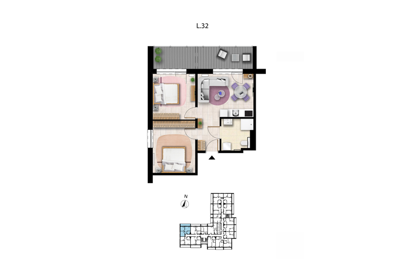 Apartament wakacyjny 49,07 m², piętro 1, oferta nr L 32