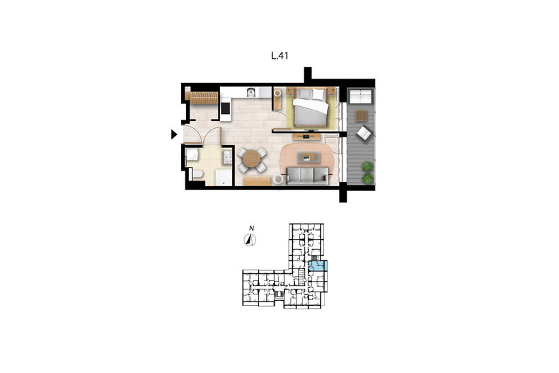 Apartament wakacyjny 37,85 m², piętro 2, oferta nr L 41