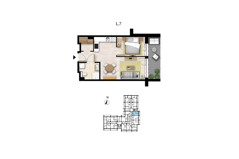 Apartament wakacyjny 38,17 m², parter, oferta nr L 7