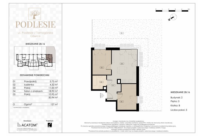 Apartament wakacyjny 50,94 m², parter, oferta nr 2B.16