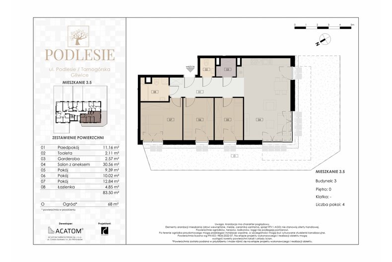 Apartament wakacyjny 83,50 m², parter, oferta nr 3.5