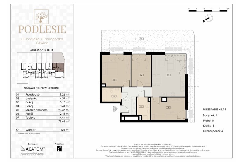 Apartament wakacyjny 79,61 m², parter, oferta nr 4B.15