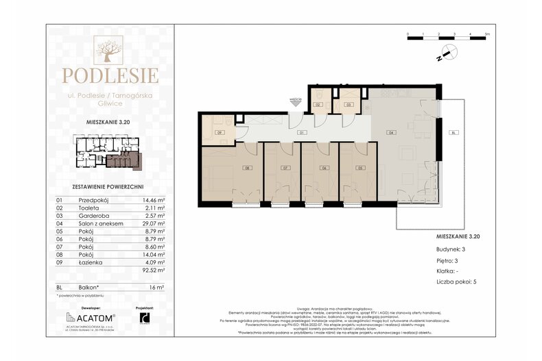 Apartament wakacyjny 92,52 m², piętro 3, oferta nr 3.20
