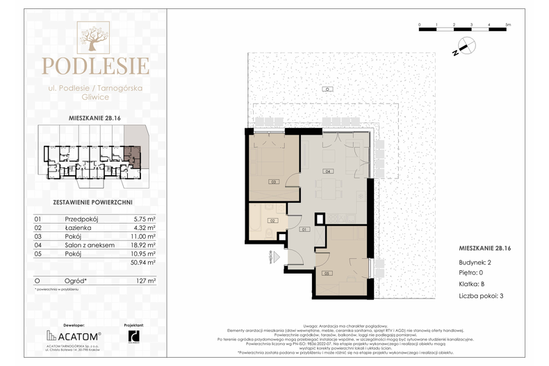 Apartament wakacyjny 50,94 m², parter, oferta nr 2B.16