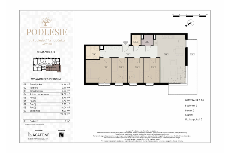 Apartament wakacyjny 92,52 m², piętro 2, oferta nr 3.15