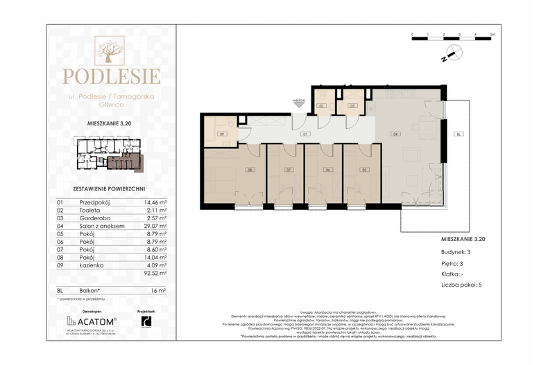 Apartament wakacyjny 92,52 m², piętro 3, oferta nr 3.20