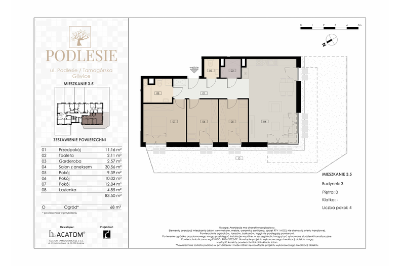 Apartament wakacyjny 83,50 m², parter, oferta nr 3.5