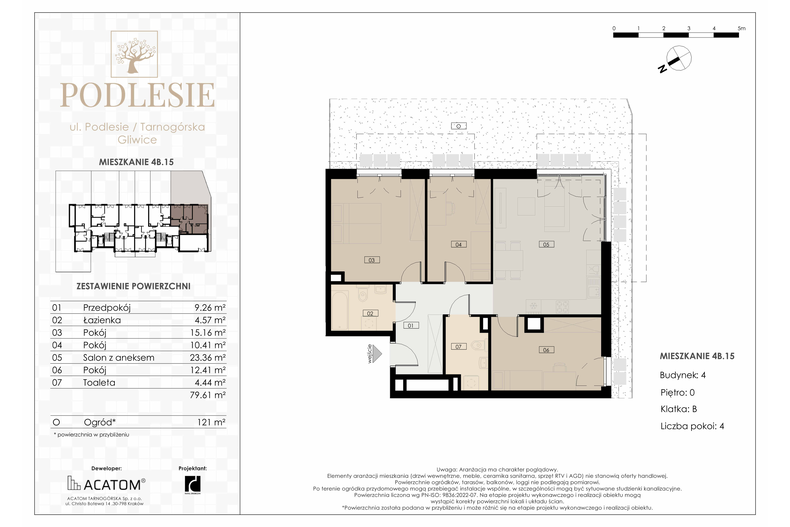 Apartament wakacyjny 79,61 m², parter, oferta nr 4B.15