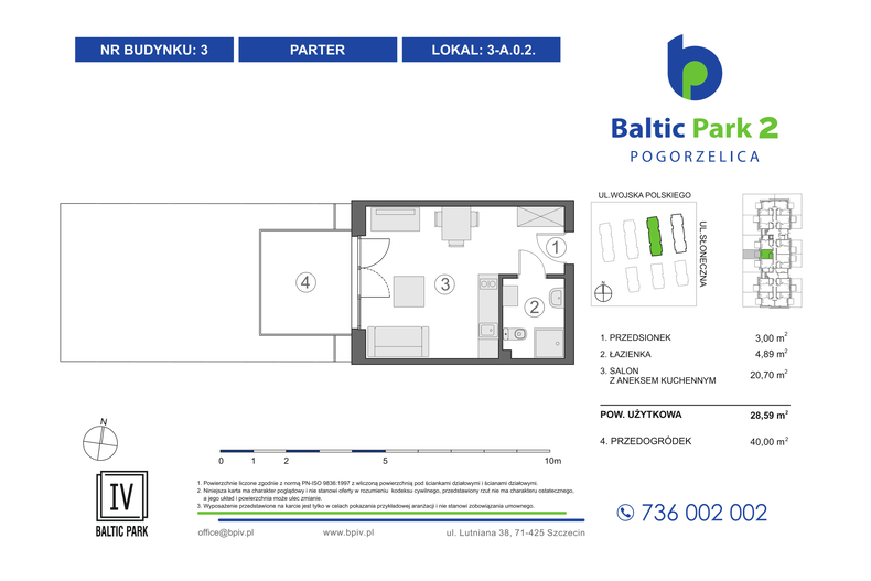 Apartament wakacyjny 28,59 m², parter, oferta nr 3-A.0.2