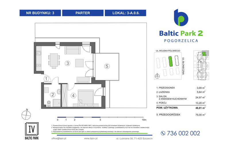 Apartament wakacyjny 75,00 m², parter, oferta nr 3-A.0.6