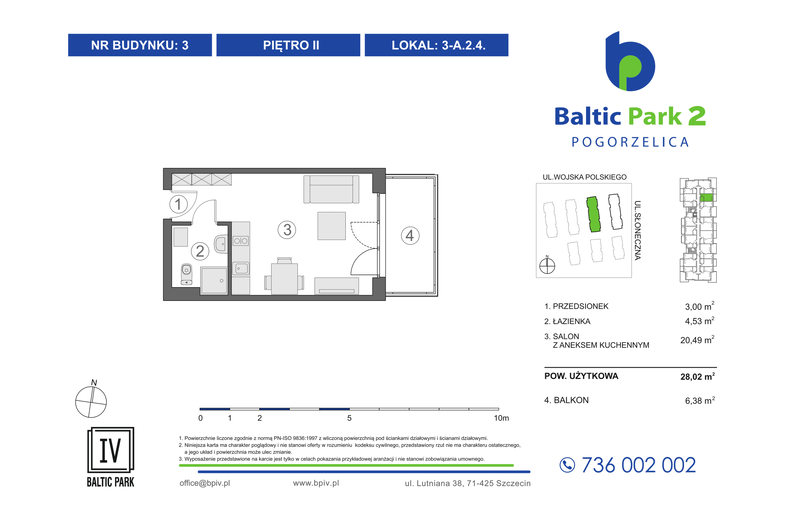 Apartament wakacyjny 28,02 m², piętro 2, oferta nr 3-A.2.4