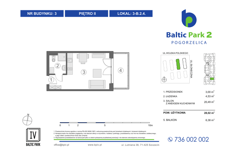 Apartament wakacyjny 28,02 m², piętro 2, oferta nr 3-B.2.4