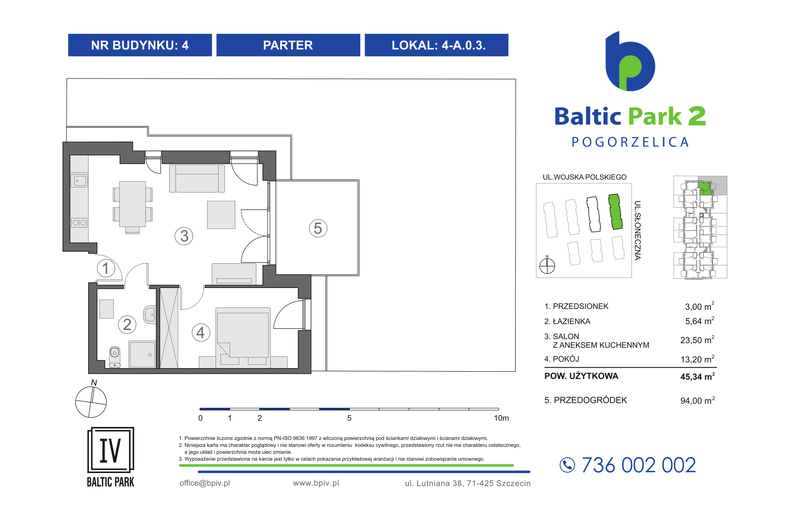 Apartament wakacyjny 45,34 m², parter, oferta nr 4-A.0.3