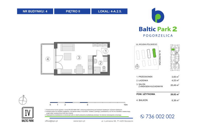 Apartament wakacyjny 28,02 m², piętro 2, oferta nr 4-A.2.5