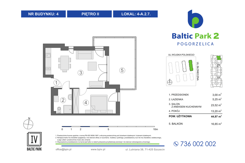 Apartament wakacyjny 44,97 m², piętro 2, oferta nr 4-A.2.7