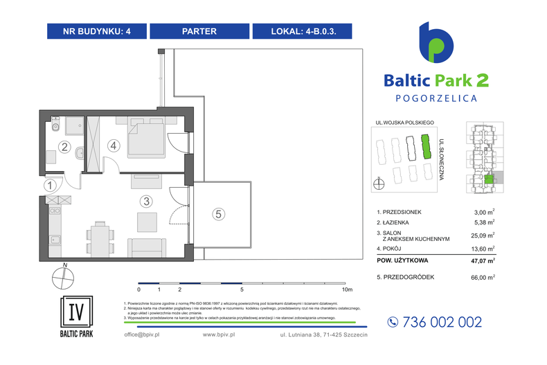 Apartament wakacyjny 47,07 m², parter, oferta nr 4-B.0.3